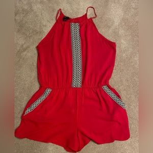 BCX red jumpsuit